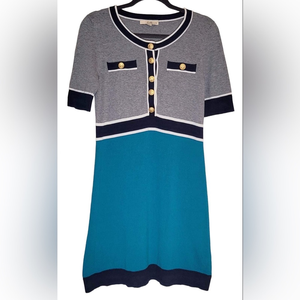 COLORBLOCK Button Sweater Midi Dress by Forever 21